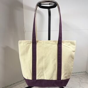 Purple and Cream Tote Bag, NWOT